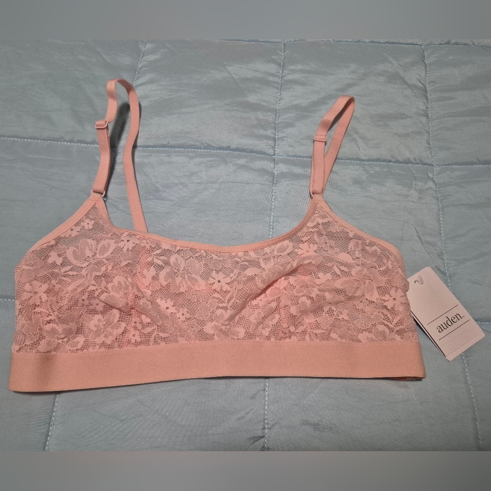 Auden Soft Pink Lace Bralette